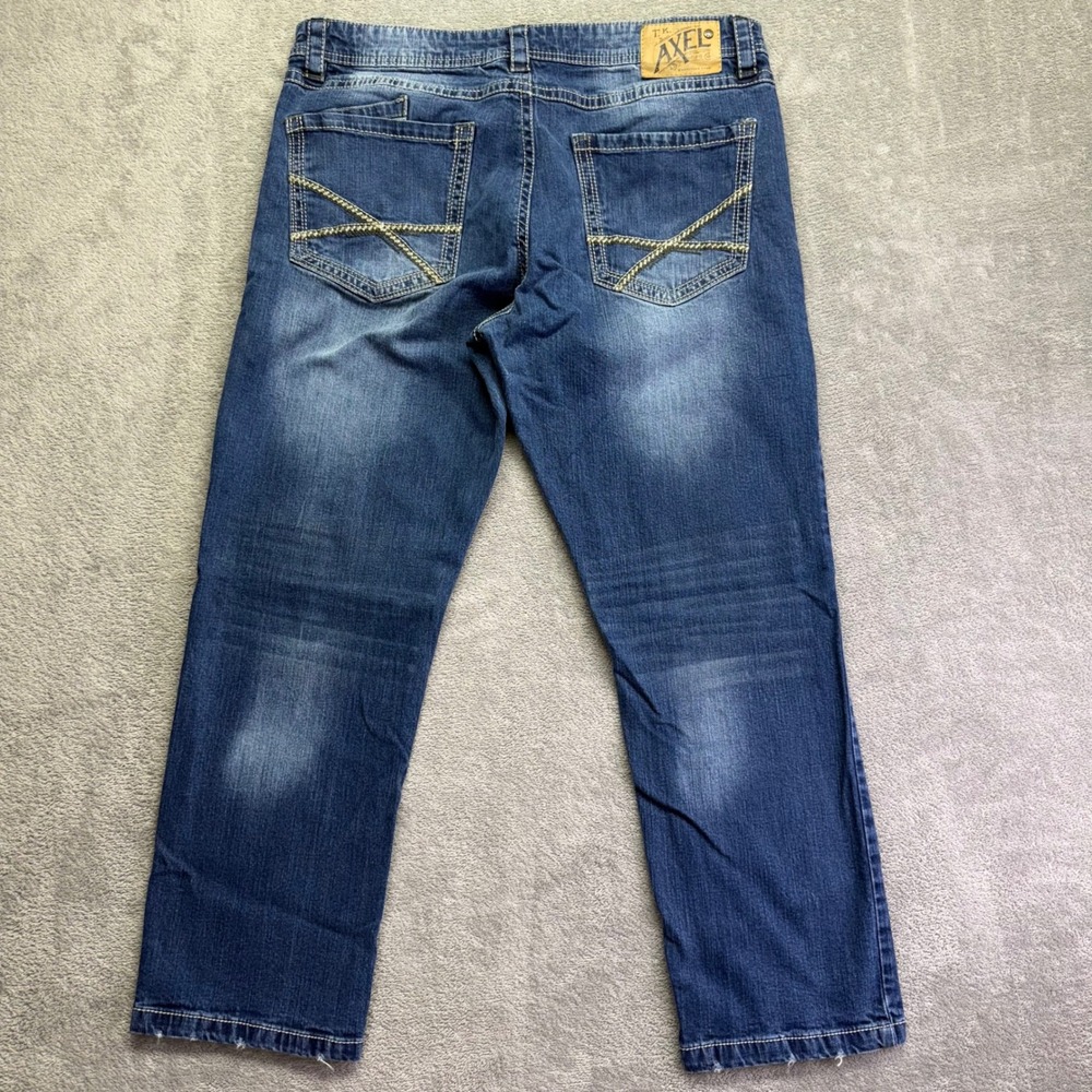 TK Axel Men's Athletic‎ Jeans Dark Wash Straight Fit Waist 38x30